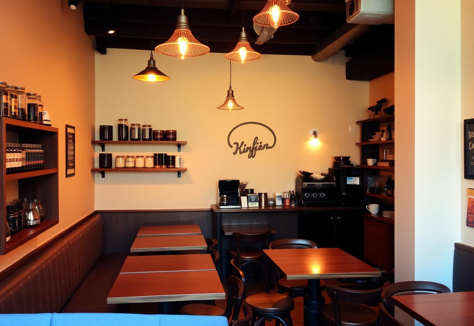 Interior of Gossip coffee shop